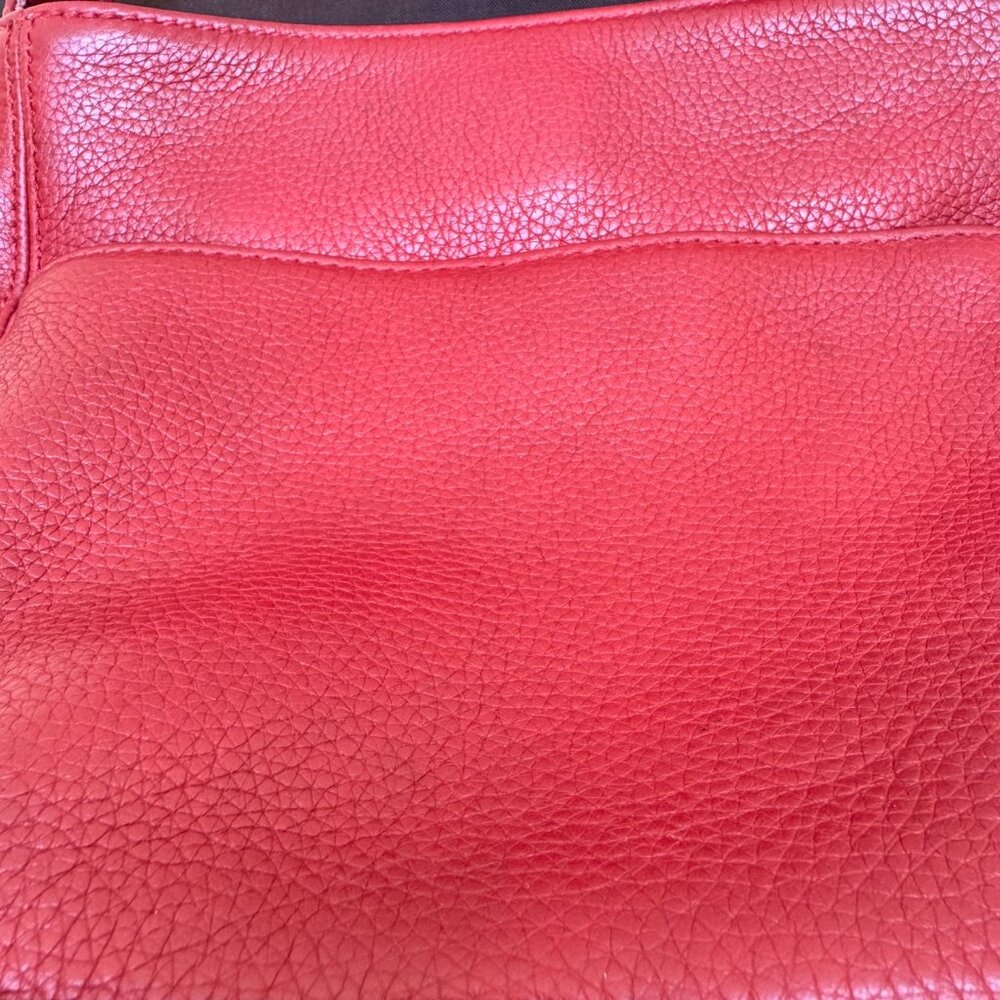 Auth Vintage Tomato Red Costa Rica Coach 4924 Sonoma Pocket Zip Leather Bag - Picture 11 of 15